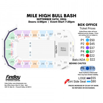 Mile Seating Chart