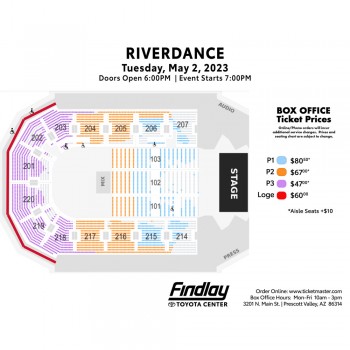 Seating Chart for Riverdance