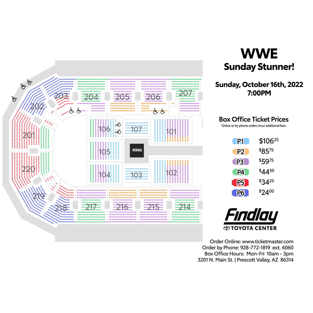 Seating Charts | Findlay Toyota Center