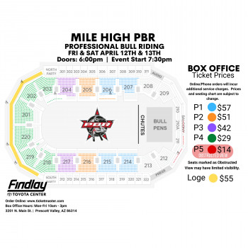 Mile High PBR Seating Chart